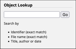 Merritt Object Lookup