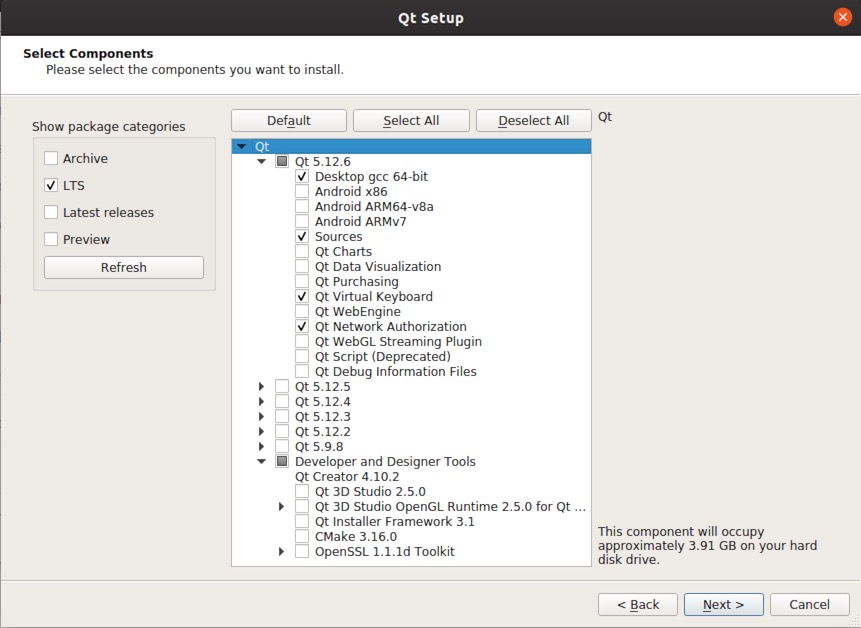 Qt components