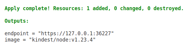 terraform completado