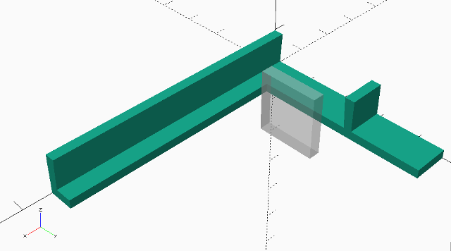 Model of the 3d printed jig