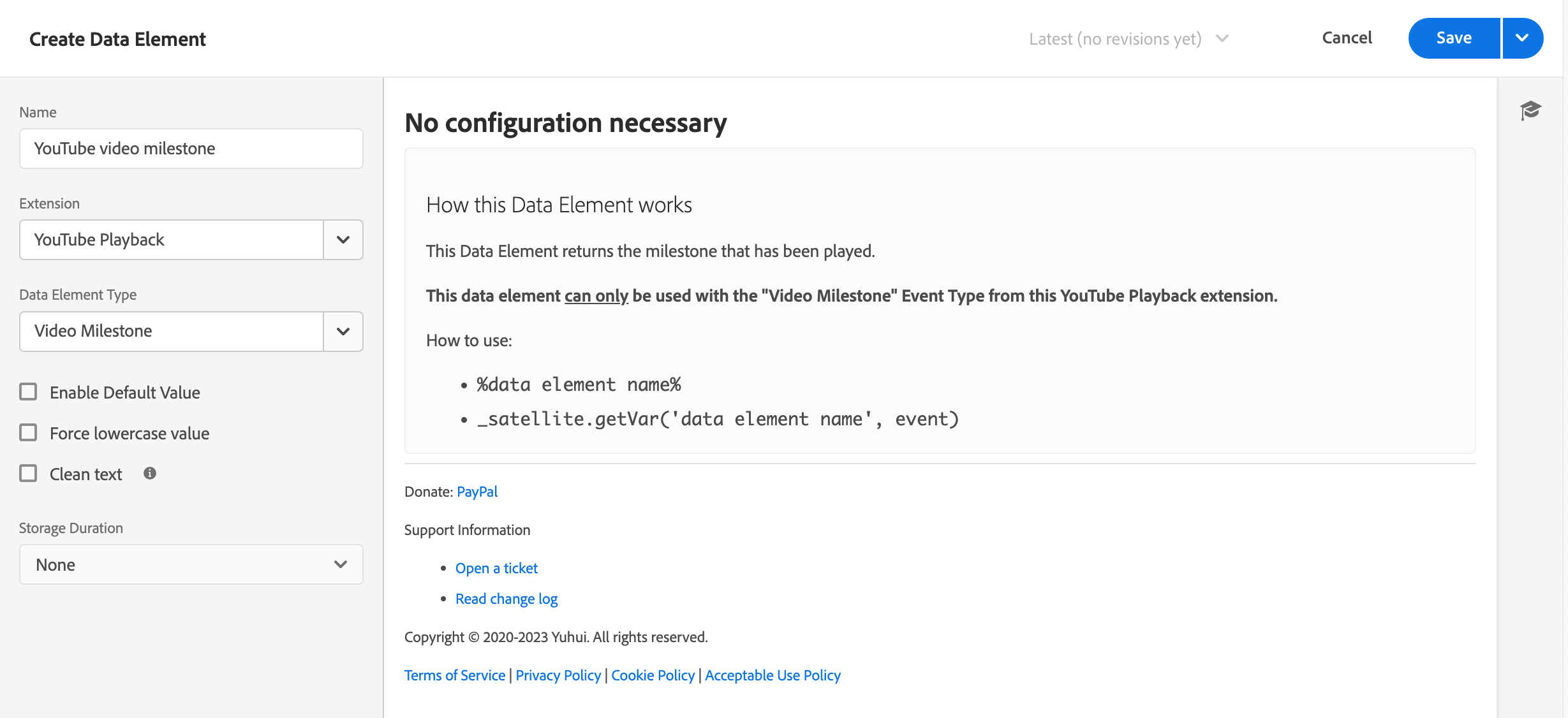 [Data element: YouTube video milestone]